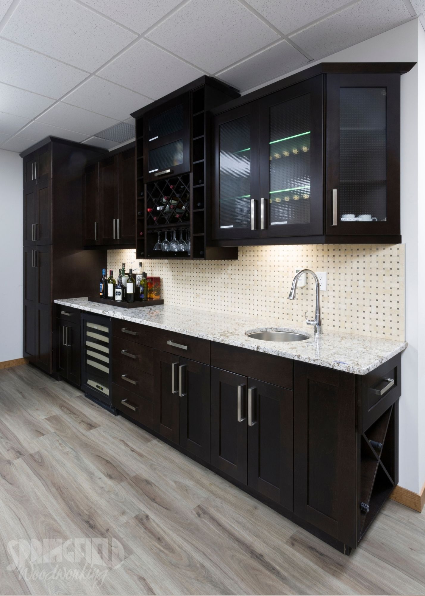 black bar kitchen custom cabinetry winnipeg